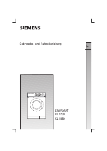 Bedienungsanleitung Siemens WXL1050CH Waschmaschine