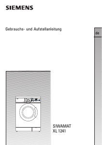 Bedienungsanleitung Siemens WXL1241 Waschmaschine