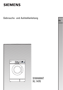 Bedienungsanleitung Siemens WXL1470 Waschmaschine