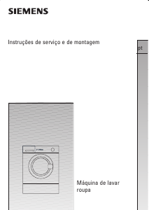 Manual Siemens WXLI1060EE Máquina de lavar roupa