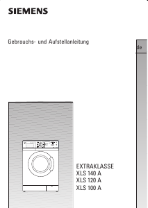 Bedienungsanleitung Siemens WXLS120A Waschmaschine