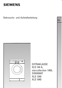 Bedienungsanleitung Siemens WXLS144A Waschmaschine