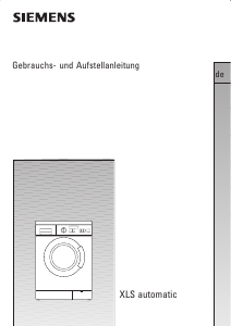 Bedienungsanleitung Siemens WXLS1443 Waschmaschine