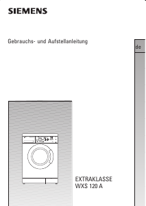 Bedienungsanleitung Siemens WXS120ANL Waschmaschine