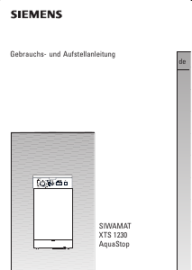 Bedienungsanleitung Siemens WXTS1230NL Waschmaschine