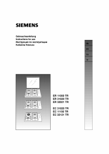 Bruksanvisning Siemens EC11150TR Häll