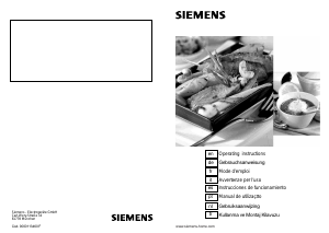 Manual Siemens EC15023EU Placa
