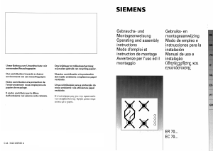 Manual de uso Siemens EC70322EU Placa