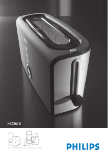 Handleiding Philips HD2618 Aluminium Collection Broodrooster