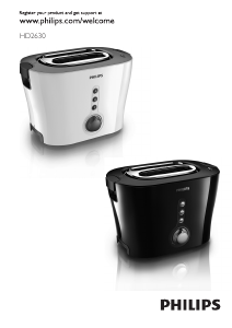 Bedienungsanleitung Philips HD2620 Viva Collection Toaster