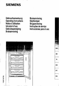 Käyttöohje Siemens GI12A02 Pakastin