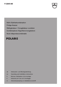 Bedienungsanleitung V-ZUG Polaris Kühl-gefrierkombination