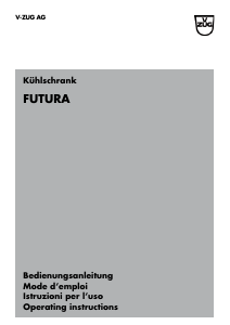 Manuale V-ZUG Futura Frigorifero-congelatore