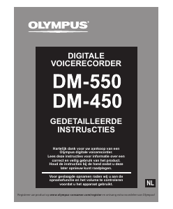 Handleiding Olympus DM-550 Audiorecorder