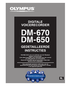 Handleiding Olympus DM-670 Audiorecorder