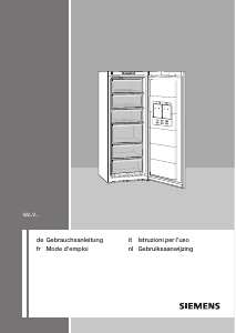 Bedienungsanleitung Siemens GS22VE30 Gefrierschrank