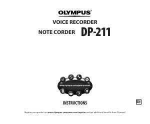 Handleiding Olympus DP-211 Audiorecorder