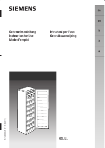 Mode d’emploi Siemens GS23U423GB Congélateur