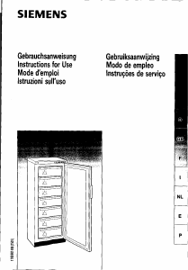 Manuale Siemens GS26B04GB Congelatore