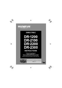 Руководство Olympus DR-2100 Магнитофон