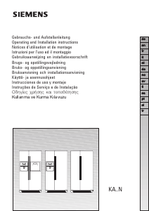 Bedienungsanleitung Siemens KA58NP70AU Kühl-gefrierkombination