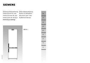 Mode d’emploi Siemens KG44U123 Réfrigérateur combiné