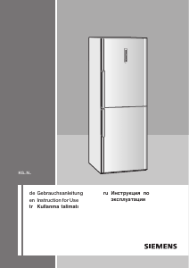 Bedienungsanleitung Siemens KG57NA01NE Kühl-gefrierkombination