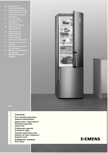 Használati útmutató Siemens KA58NA45RU Hűtő és fagyasztó