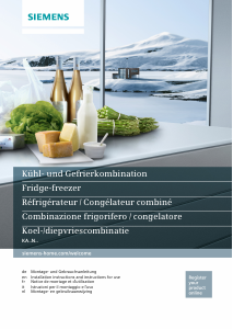 Manual Siemens KA62NV40 Fridge-Freezer