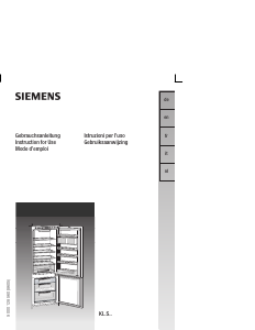 Bedienungsanleitung Siemens KI38SH50 Kühl-gefrierkombination