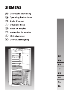 Manual de uso Siemens KG39P330 Frigorífico combinado