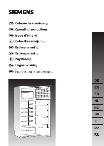 Bruksanvisning Siemens KD24VV10 Kjøle-fryseskap