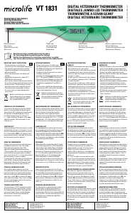 Mode d’emploi Microlife VT 1831 Thermomètre