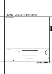 Handleiding Harman Kardon HK 980 Versterker