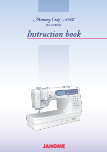 Manual Janome MC6500 Professional Sewing Machine