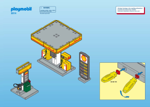 Bruksanvisning Playmobil set 3014 Racing Shell bensinstation