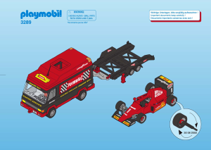 Manual Playmobil set 3289 Racing Formula one racing team