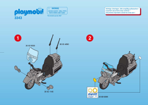 Manuale Playmobil set 3343 Racing Moto