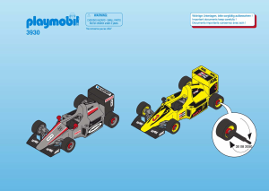 Manual Playmobil set 3930 Racing 2 Car racing set with watch