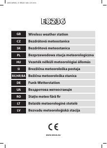 Vadovas EMOS E8236 Meteorologijos stotis