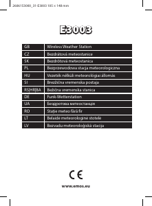 Manuál EMOS E3003 Meteostanice