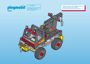 Manual de uso Playmobil set 3994 Racing Camión grúa