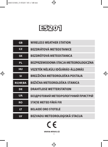 Rokasgrāmata EMOS E5201 Meteoroloģiskā stacija
