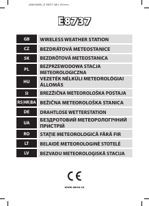 Priročnik EMOS E8737 Vremenska postaja