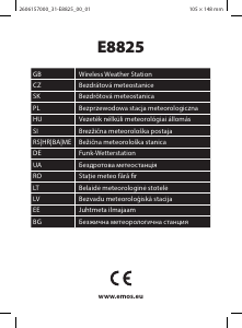 Instrukcja EMOS E8825 Stacja pogodowa