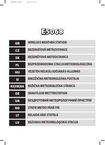 Manuál EMOS E5068 Meteostanice