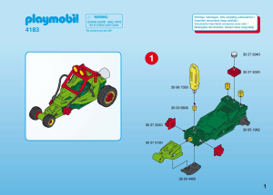 Manual de uso Playmobil set 4183 Racing Mini volido verde