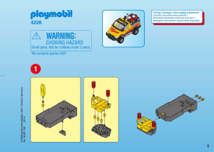 Mode d’emploi Playmobil set 4228 Racing Pick-Up Truck with Quad Bike