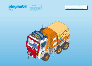 Manual de uso Playmobil set 4420 Racing Camión 4×4