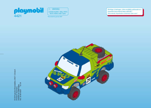 Manual Playmobil set 4421 Racing Offroad Race Jeep